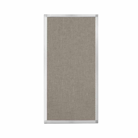 Versare Hush Panel Configurable Cubicle Partition 2' x 4' Warm Pebble Fabric 1812464